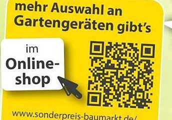 mehr Auswahl an Gartengeräten gibt's im Online-shop