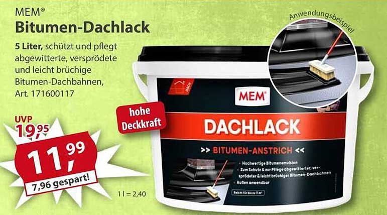 MEM Bitumen-Dachlack