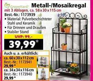 Metall-/Mosaikregal