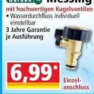 mit hochwertigen Kugelventilen