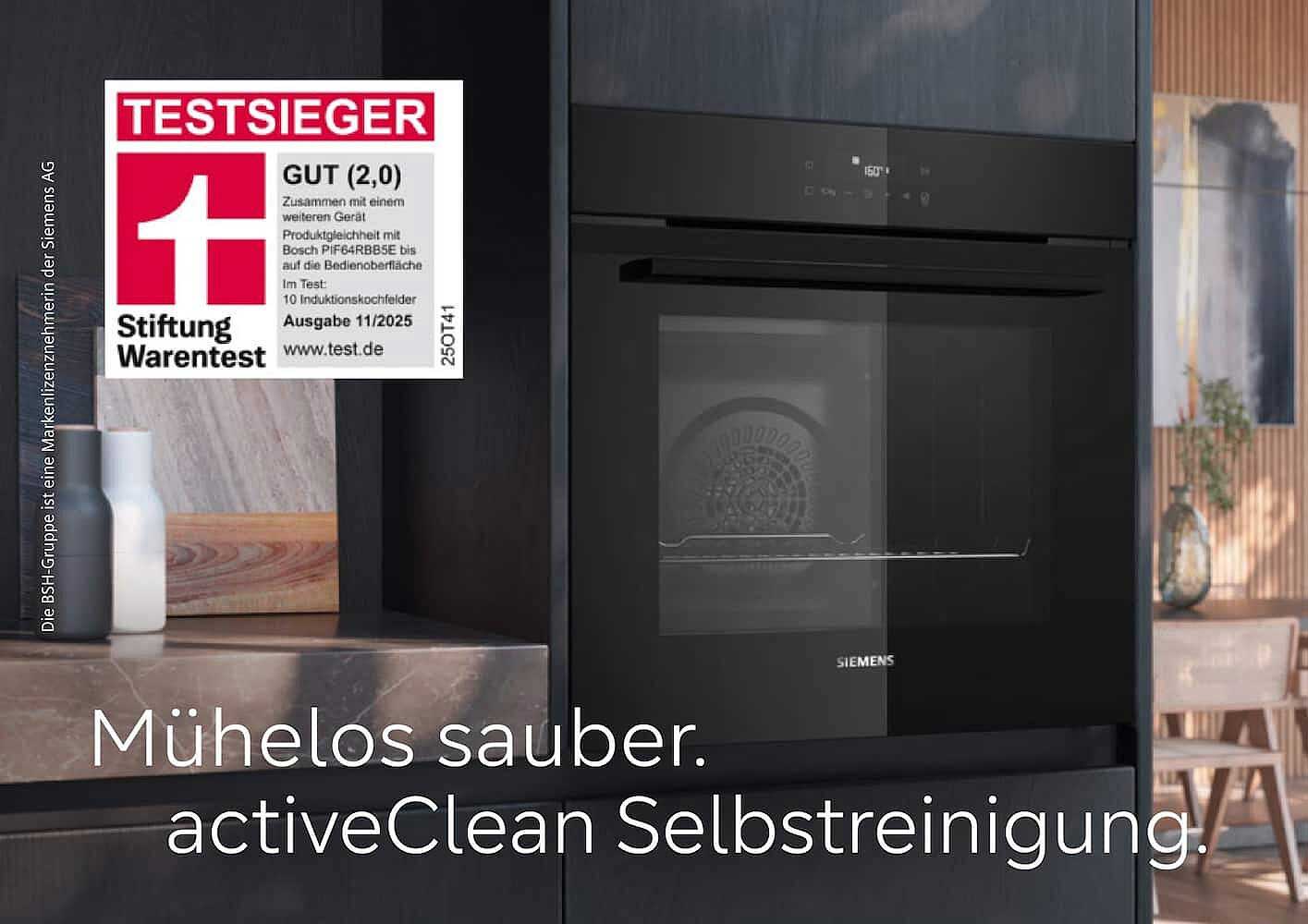 Mühelos sauber. activeClean Selbstreinigung.