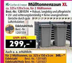 Mülltonnenzaun XL