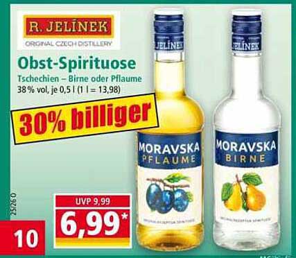 Obst-Spirituose Tschechien – Birne oder Pflaume