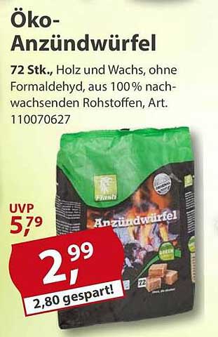 Öko-Anzündwürfel