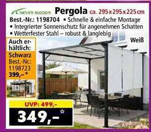 Pergola ca. 295x295x225 cm