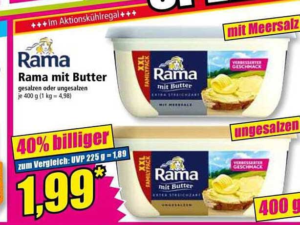 Rama mit Butter