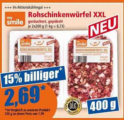 Rohschinkenwürfel XXL