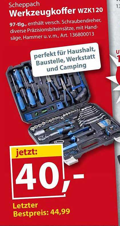 Scheppach Werkzeugkoffer WZK120