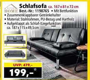 Schlafsofa ca. 167 x 81 x 72 cm