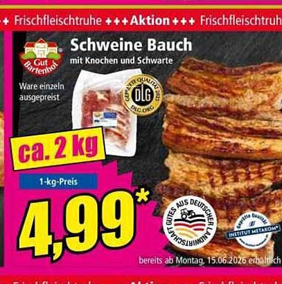 Schweine Bauch mit Knochen und Schwarte