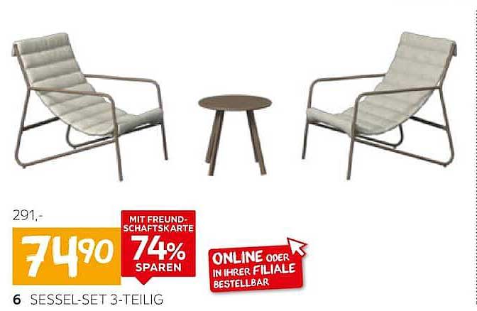 SESSEL-SET 3-TEILIG