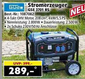 Stromerzeuger GSE 3701 RS