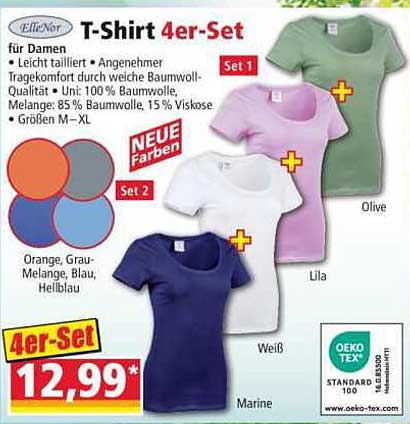 T-Shirt 4er-Set