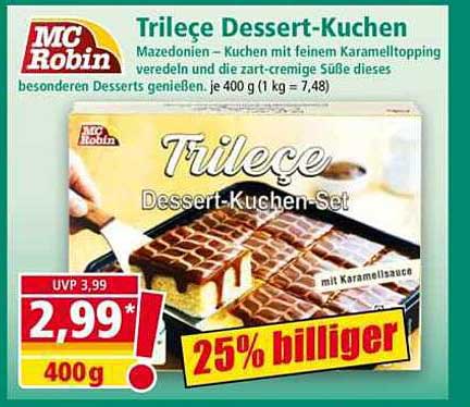 Trilece Dessert-Kuchen
