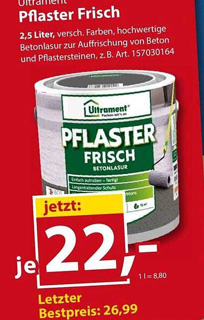 Ultrament Pflaster Frisch