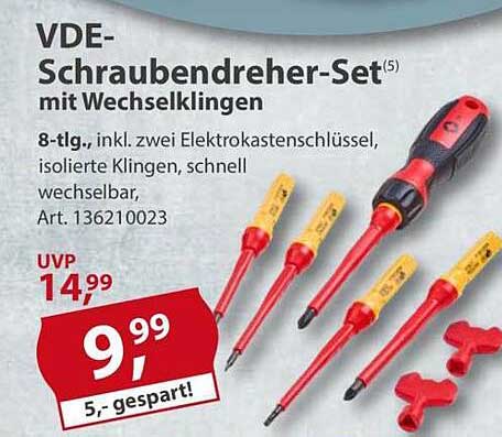 VDE-Schraubendreher-Set mit Wechselklingen