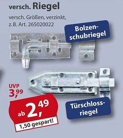 versch. Riegel