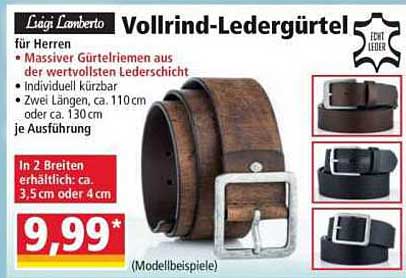 Vollrind-Ledergürtel