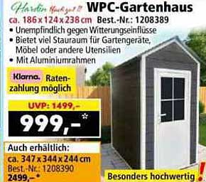 WPC-Gartenhaus