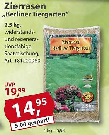 Zierrasen „Berliner Tiergarten“