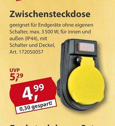 Zwischensteckdose