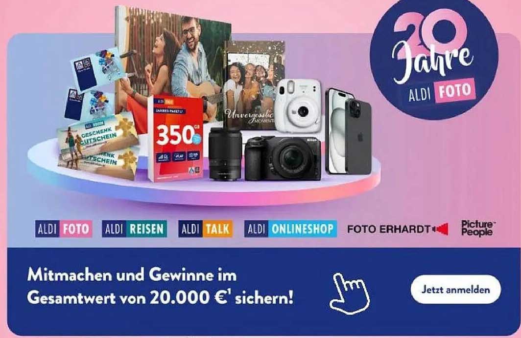 20 Jahre ALDI FOTO - Mitmachen und Gewinnen!