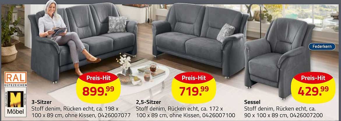 3-Sitzer Sofa - Preis-Hit
