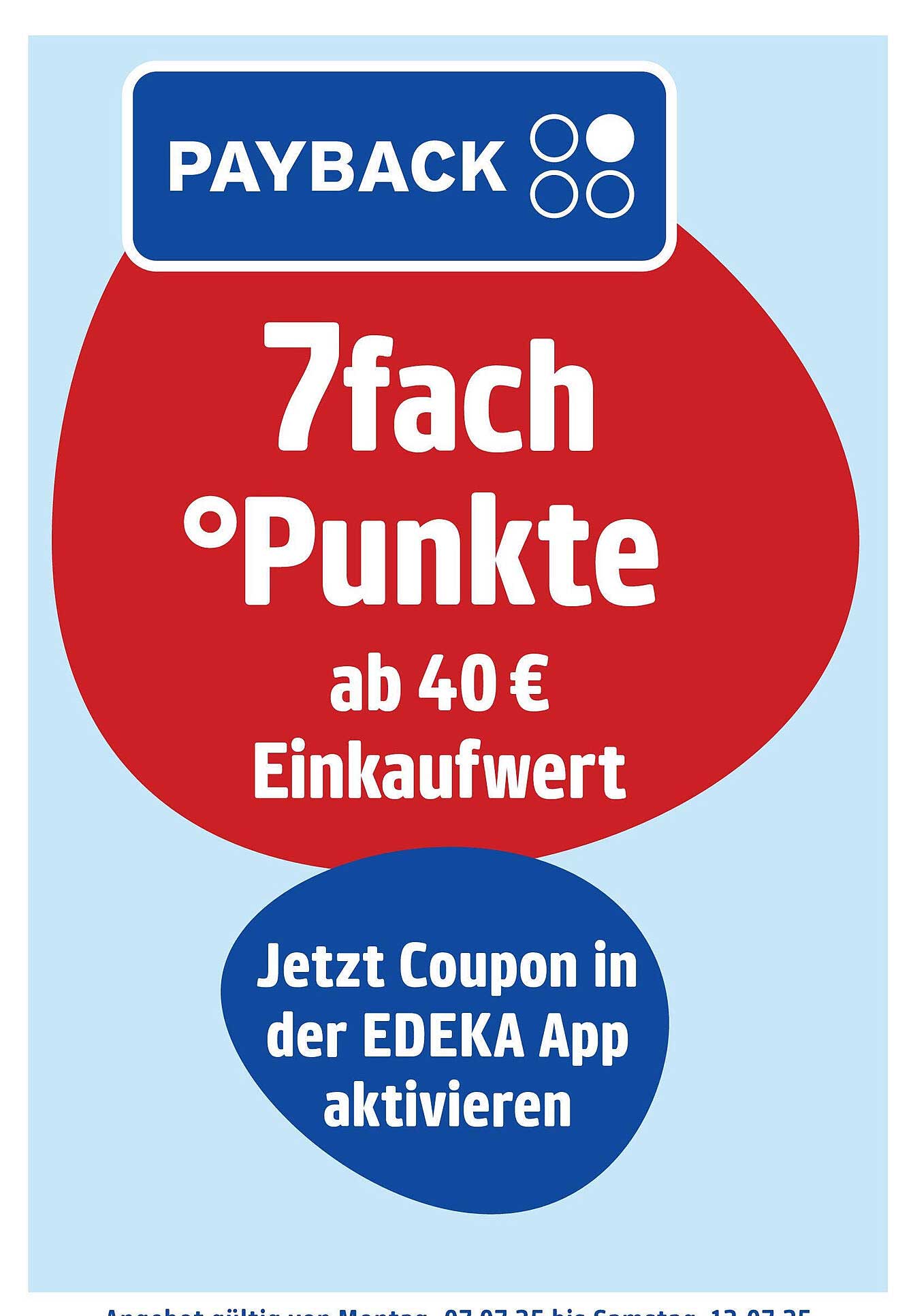 7-fach Punkte für Ihren nächsten Einkauf bei EDEKA