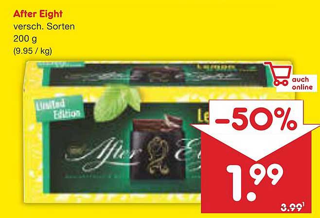After Eight versch. Sorten 200 g