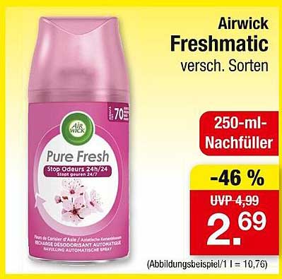 Airwick Freshmatic Nachfüller - 250 ml (versch. Sorten)