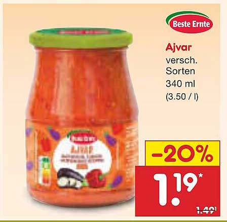 Ajvar verschiedene Sorten 340 ml