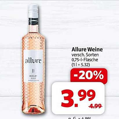 Allure Weine - versch. Sorten 0,75-l-Flasche