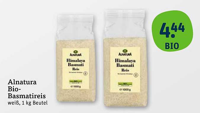 Alnatura Bio-Basmatireis, 1 kg Beutel