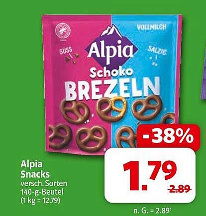 Alpia Schoko Brezeln 140 g - Verschiedene Sorten