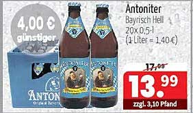 Antoniter Bayrisch Hell 20x0,5l