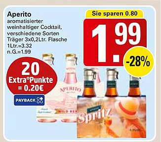 Aperito – Aromatisierter weinhaltiger Cocktail