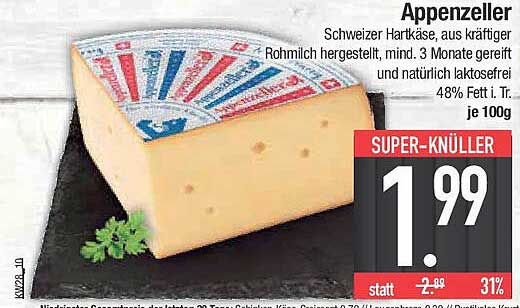 Appenzeller - Schweizer Hartkäse