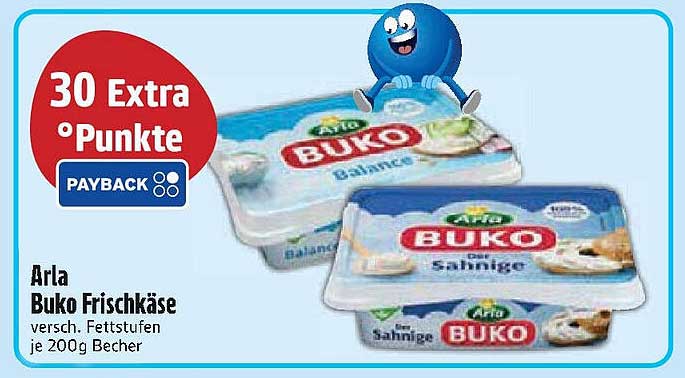 Arla Buko Frischkäse - versch. Fettstufen je 200g Becher