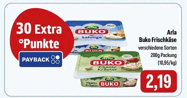 Arla Buko Frischkäse verschiedene Sorten 200g