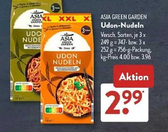 ASIA GREEN GARDEN Udon-Nudeln