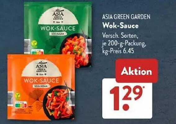 ASIA GREEN GARDEN Wok-Sauce - Verschiedene Sorten
