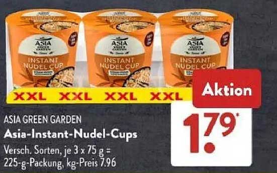 Asia Instant-Nudel-Cups