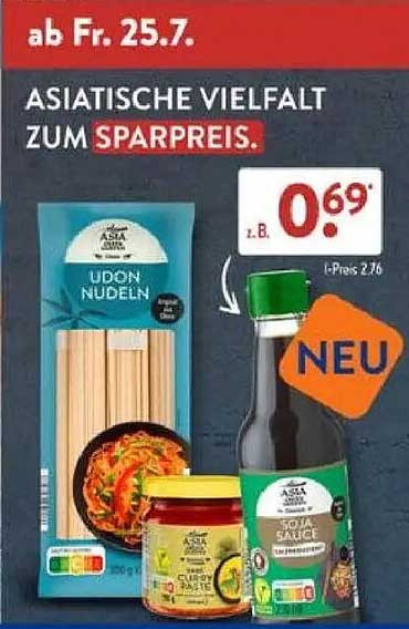 Asiatische Vielfalt – Udon Nudeln und Soja Sauce zum Sparpreis
