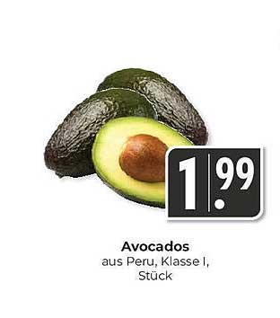 Avocados aus Peru, Klasse I, Stück