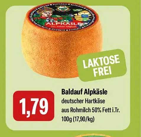Baldauf Alpkäse - Deutscher Hartkäse aus Rohmilch
