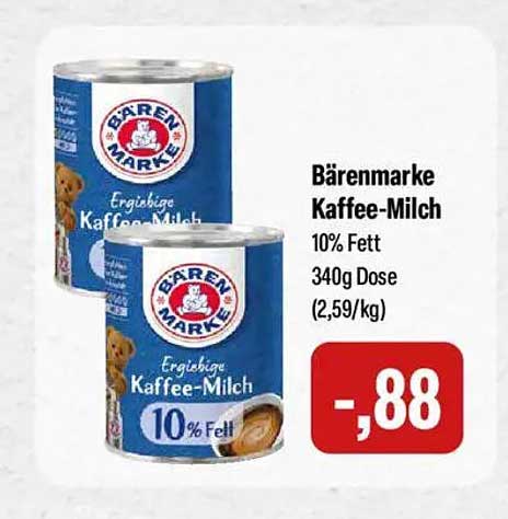 Bärenmarke Kaffee-Milch 340g Dose