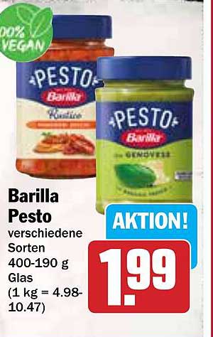 Barilla Pesto verschiedene Sorten 400-190 g Glas