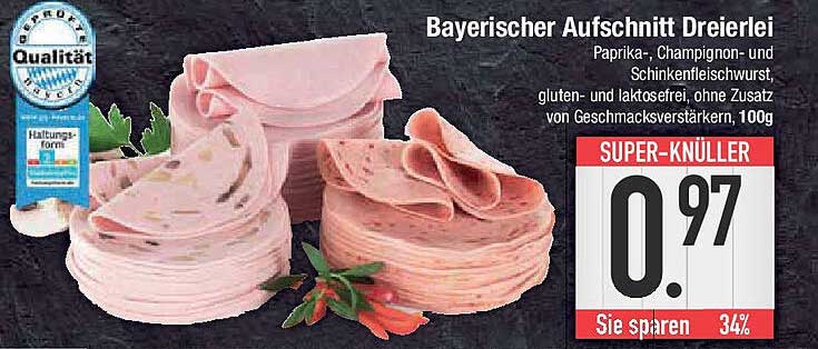 Bayerischer Aufschnitt Dreierlei, 100g