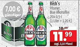 Beck's Pilsener & Beck's Blue alkoholfrei - 20x0,5l