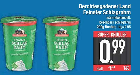 Berchtesgadener Land Feiner Schlagrahm 200g